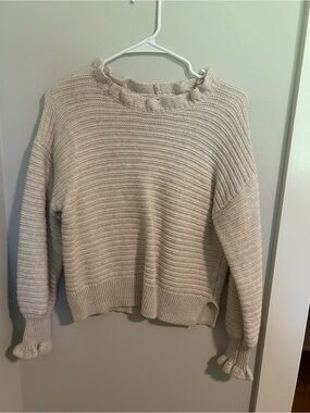 Madewell Ruffle Neck Sweater